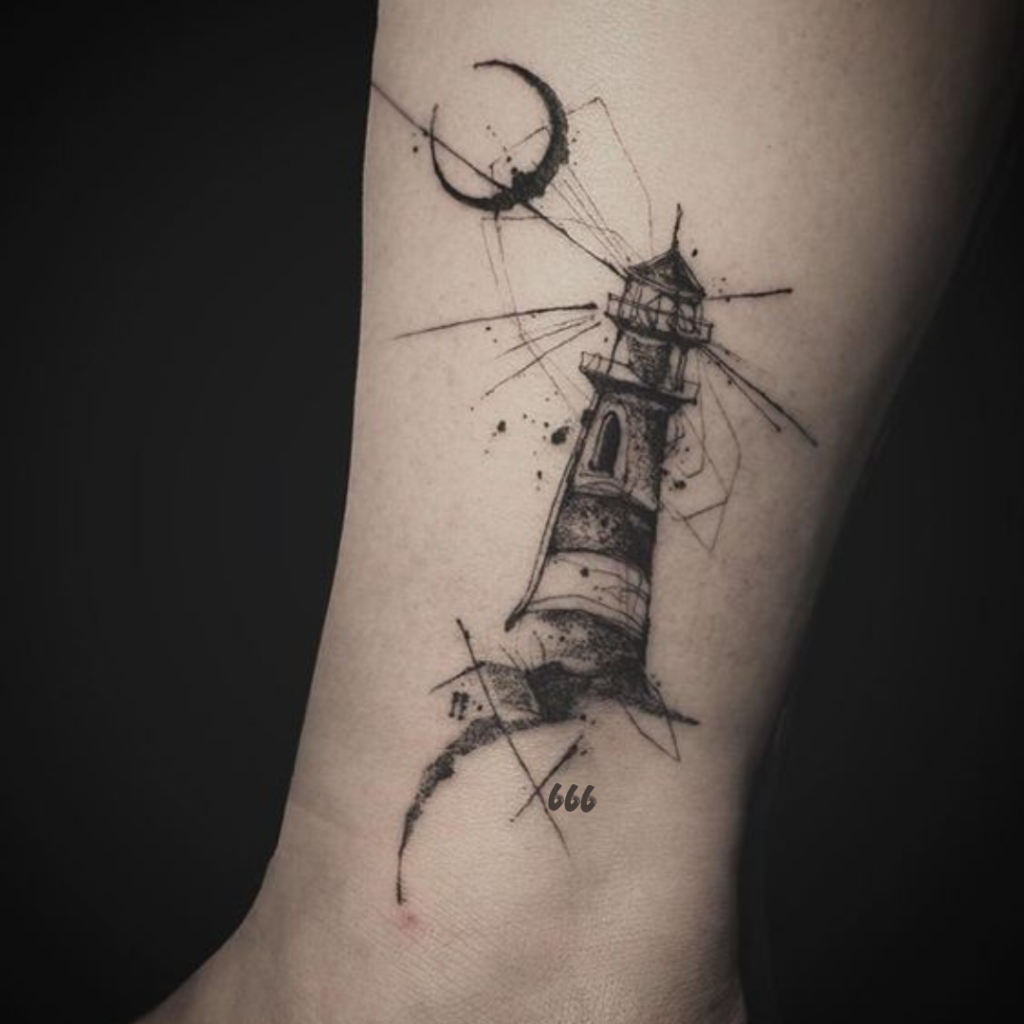 666 Tattoo meaning Lighthouse