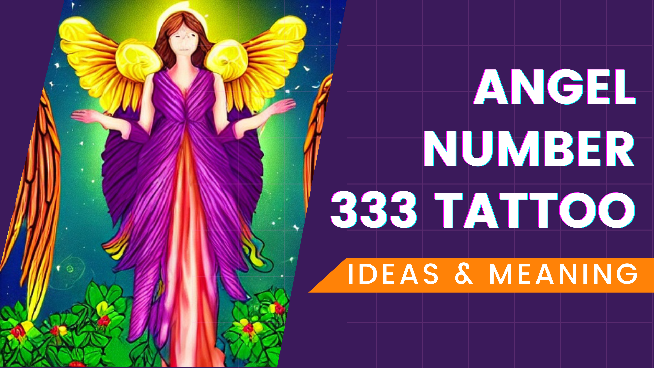 333 angel number tattoo