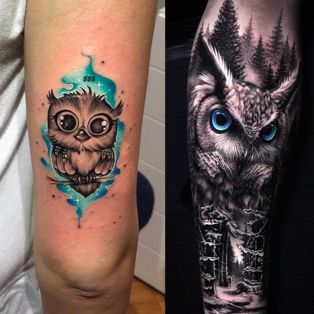 888 tattoo meaning owl